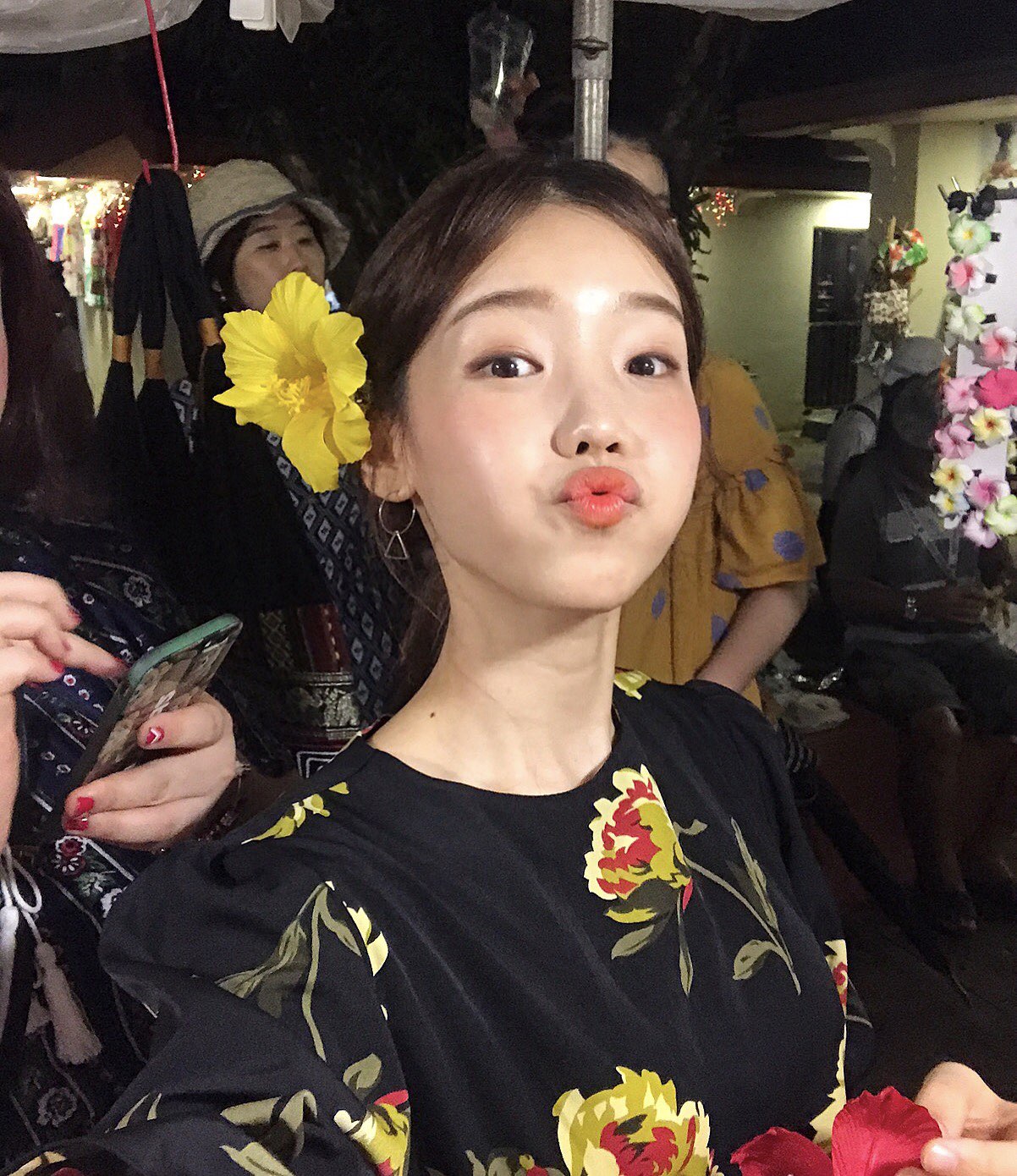 New Women's Dress Haggle Flower One Piece Frill