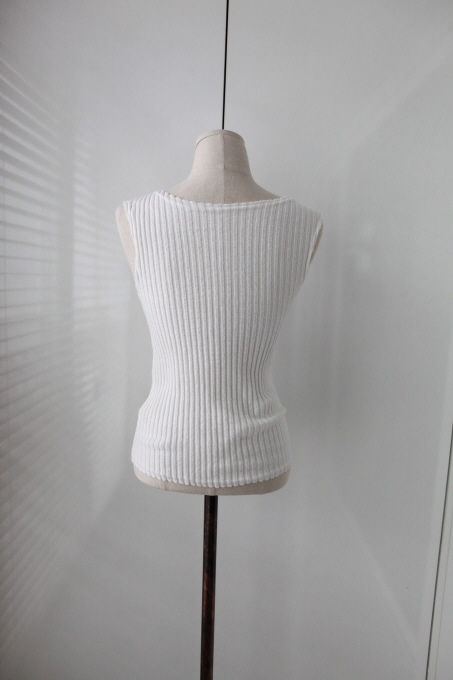 Goliath knit woman to reduce 4color Sleeveless Cro