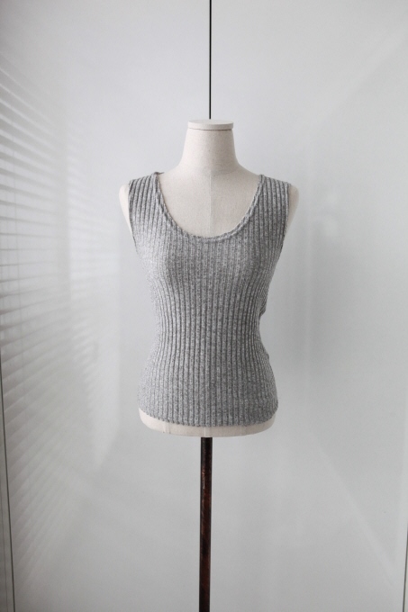 Goliath knit woman to reduce 4color Sleeveless Cro