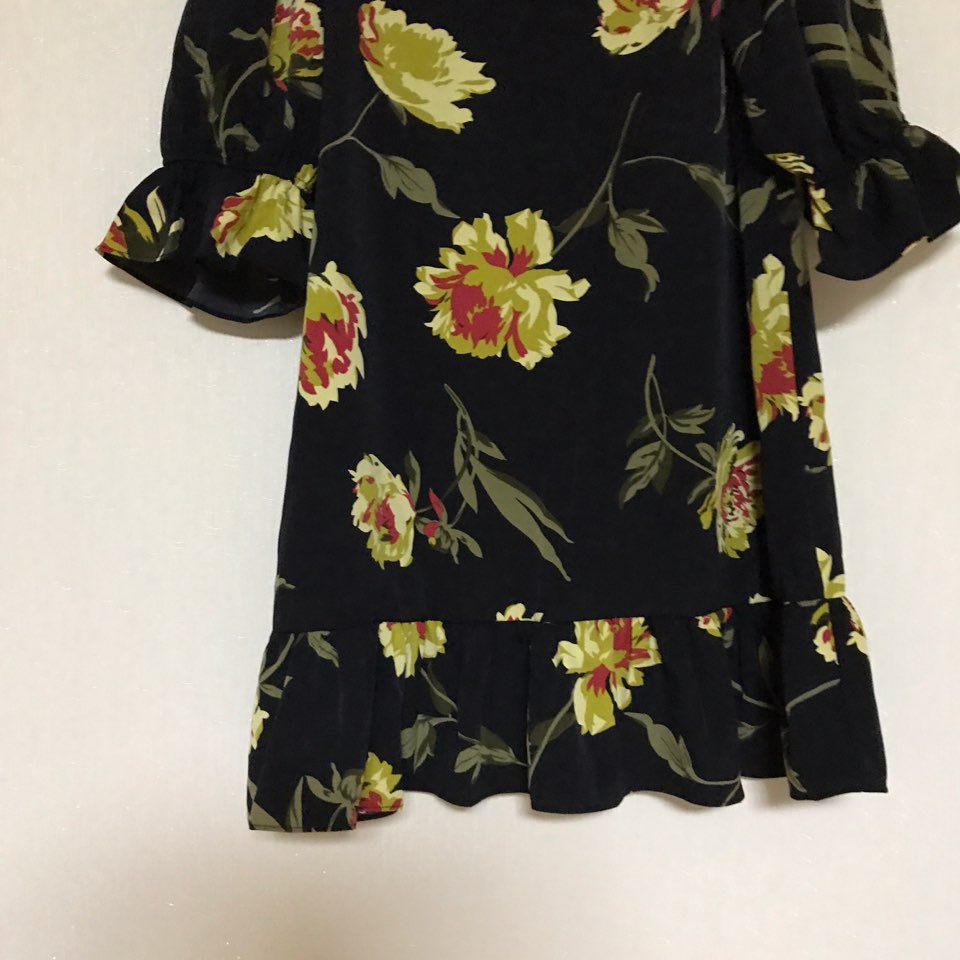 New Women's Dress Haggle Flower One Piece Frill