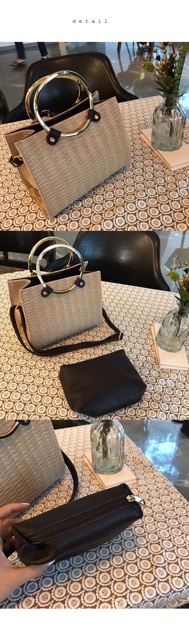 New Women's Bags Mini Basket Tote Bag Clutch Bu