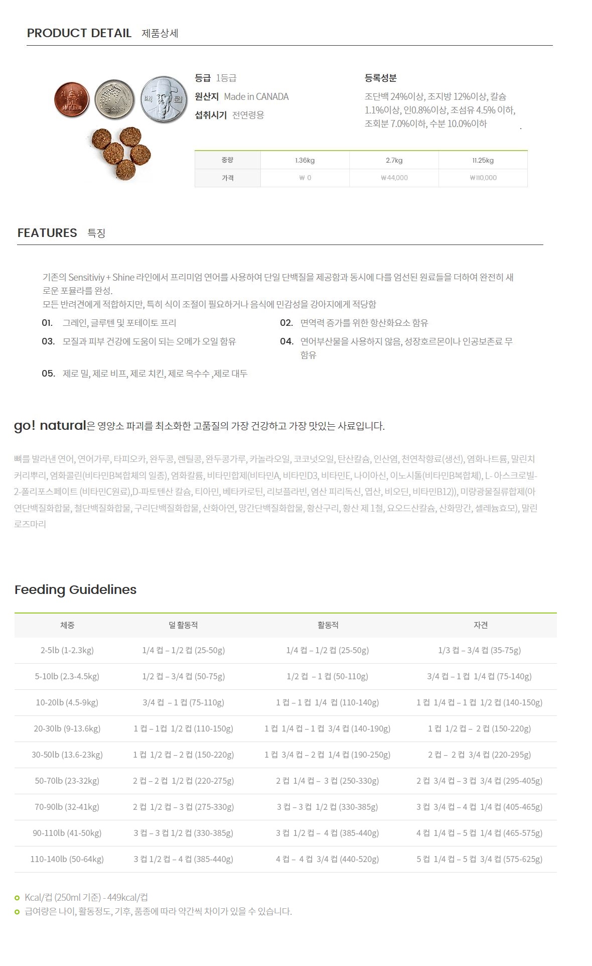 NEW PET DOG FEED Pet Curie go Natural Salmon &amp 