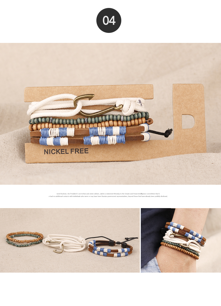 Bohemian Fashion Man Bracelet Leather Couple Male Friends Birthday Gifts Handmade