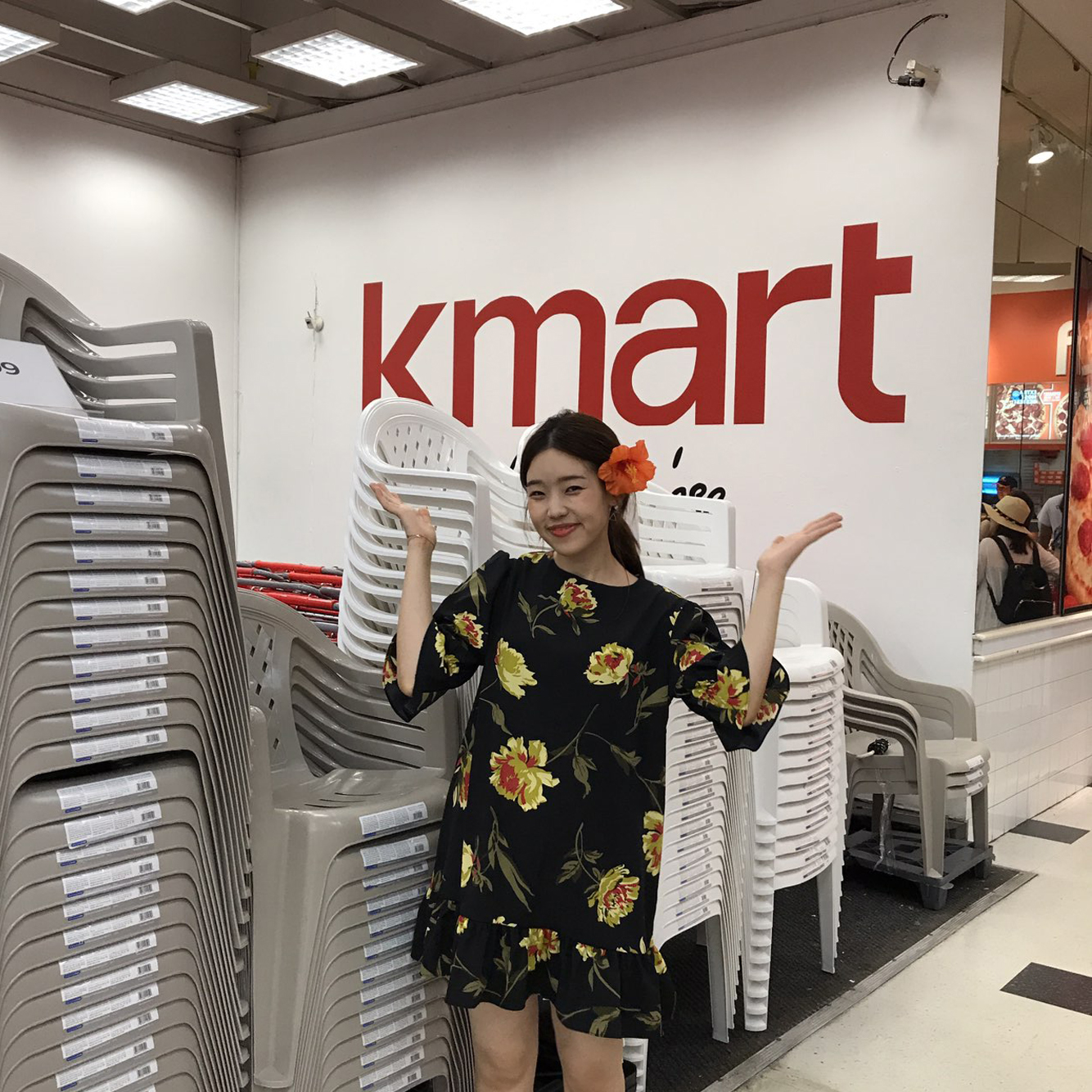 New Women's Dress Haggle Flower One Piece Frill