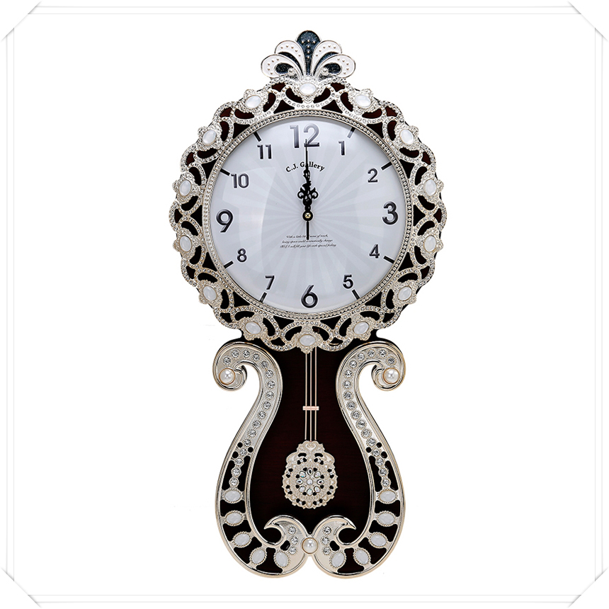 Krono luxury large wall clock Gold, Silver Moving 