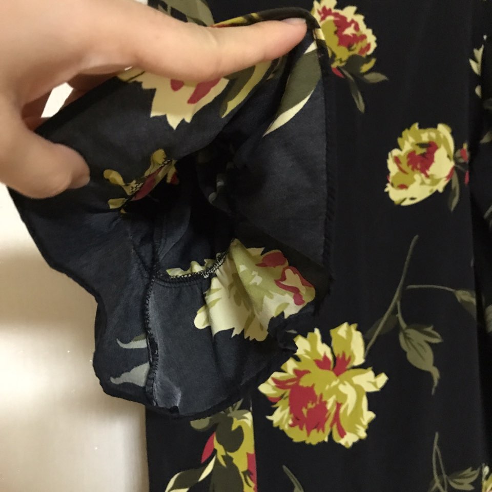 New Women's Dress Haggle Flower One Piece Frill