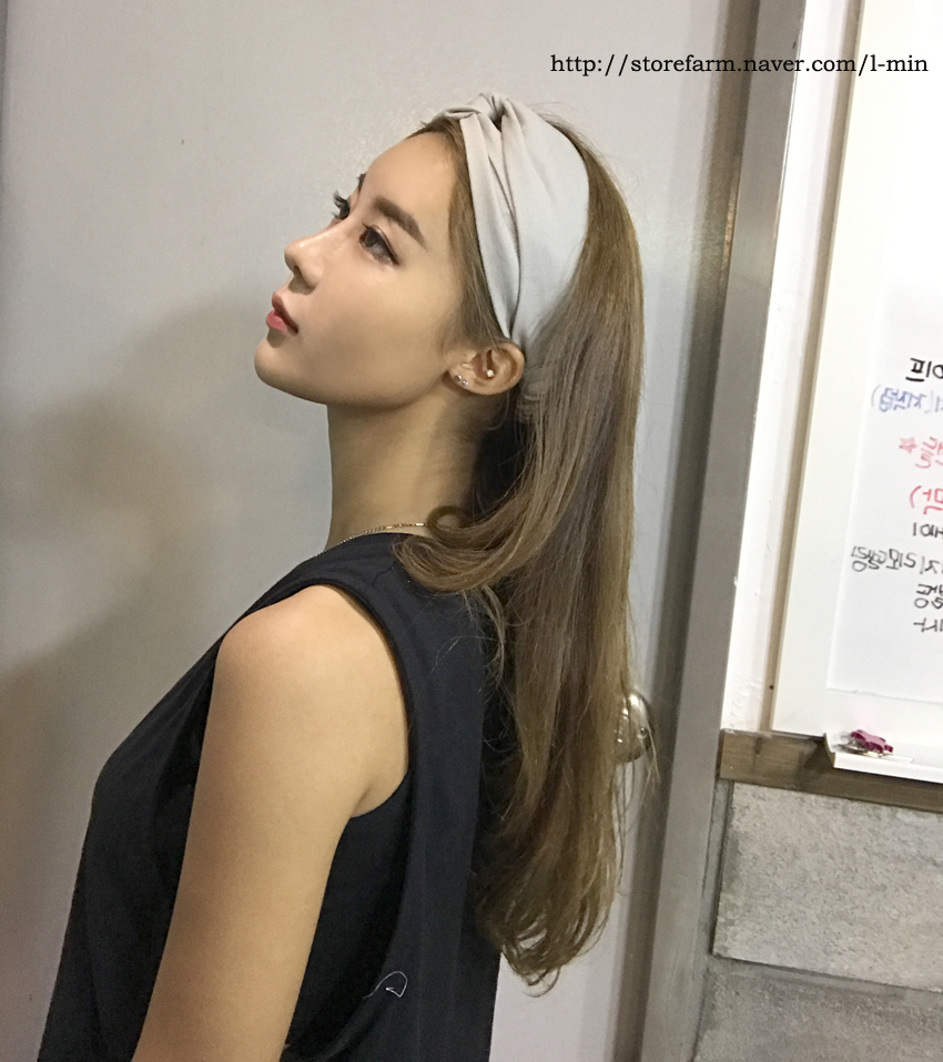 Bohemian Cotton Plain Turban Bandana 3color Hair B