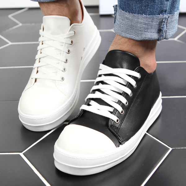 Men Height Shoes Men's high-heeled leather Conv