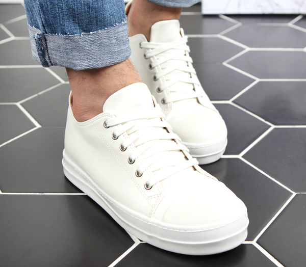 Men Height Shoes Men's high-heeled leather Conv