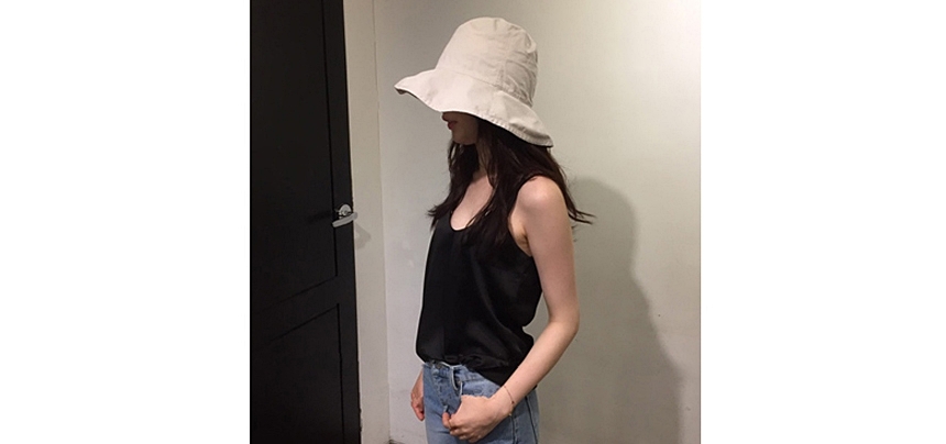 New Women's Hat Unisex Plain Buckets Hat Cotton