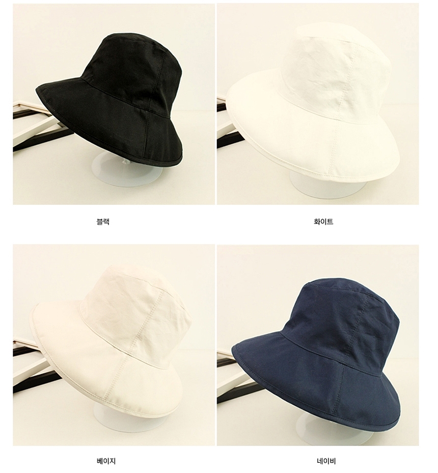 New Women's Hat Unisex Plain Buckets Hat Cotton