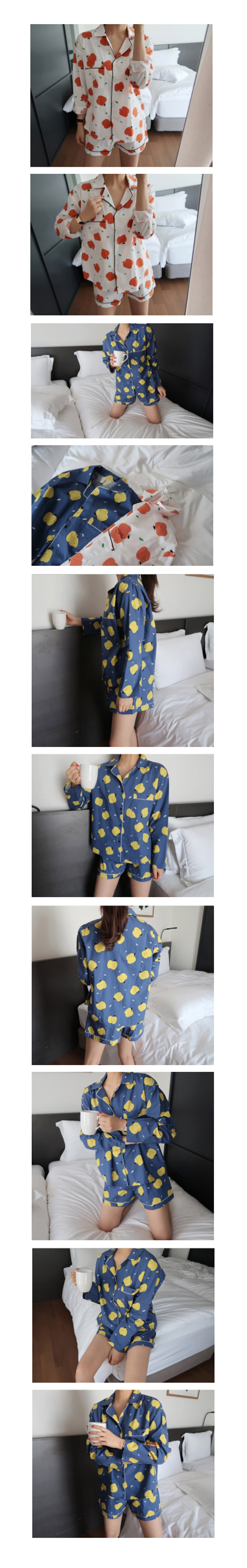 New set of apple pajamas Lovely lovely and cute de