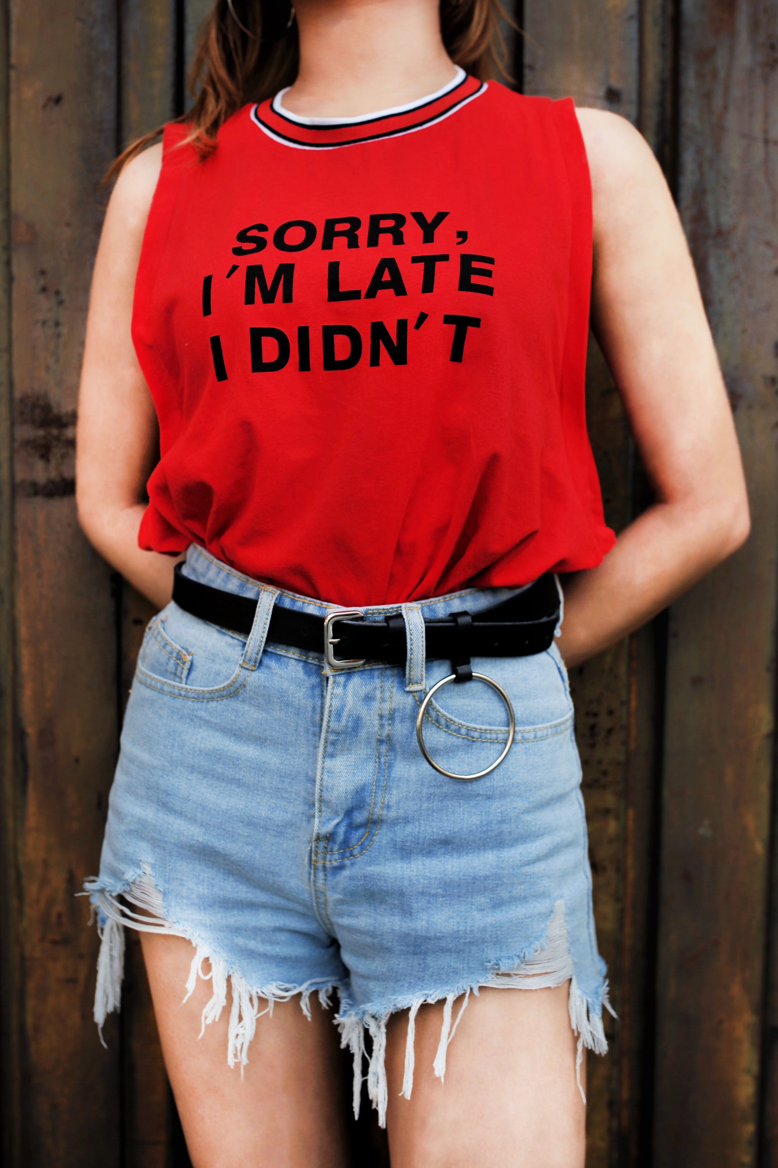 Domestic SORRY Bottom Sleeveless Unique Nishi Wome