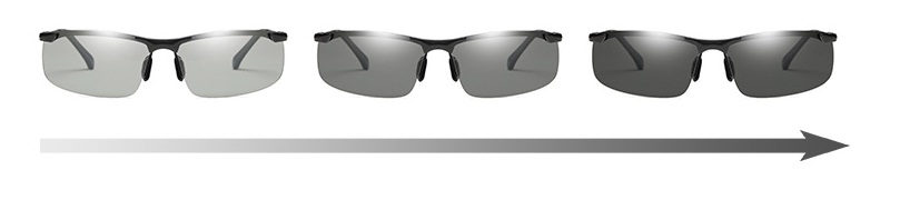 NEW FASHION SUNGLASSES color fading according to U