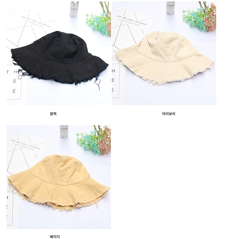 New Women's Hat Unisex Plain Buckets Hat Cotton