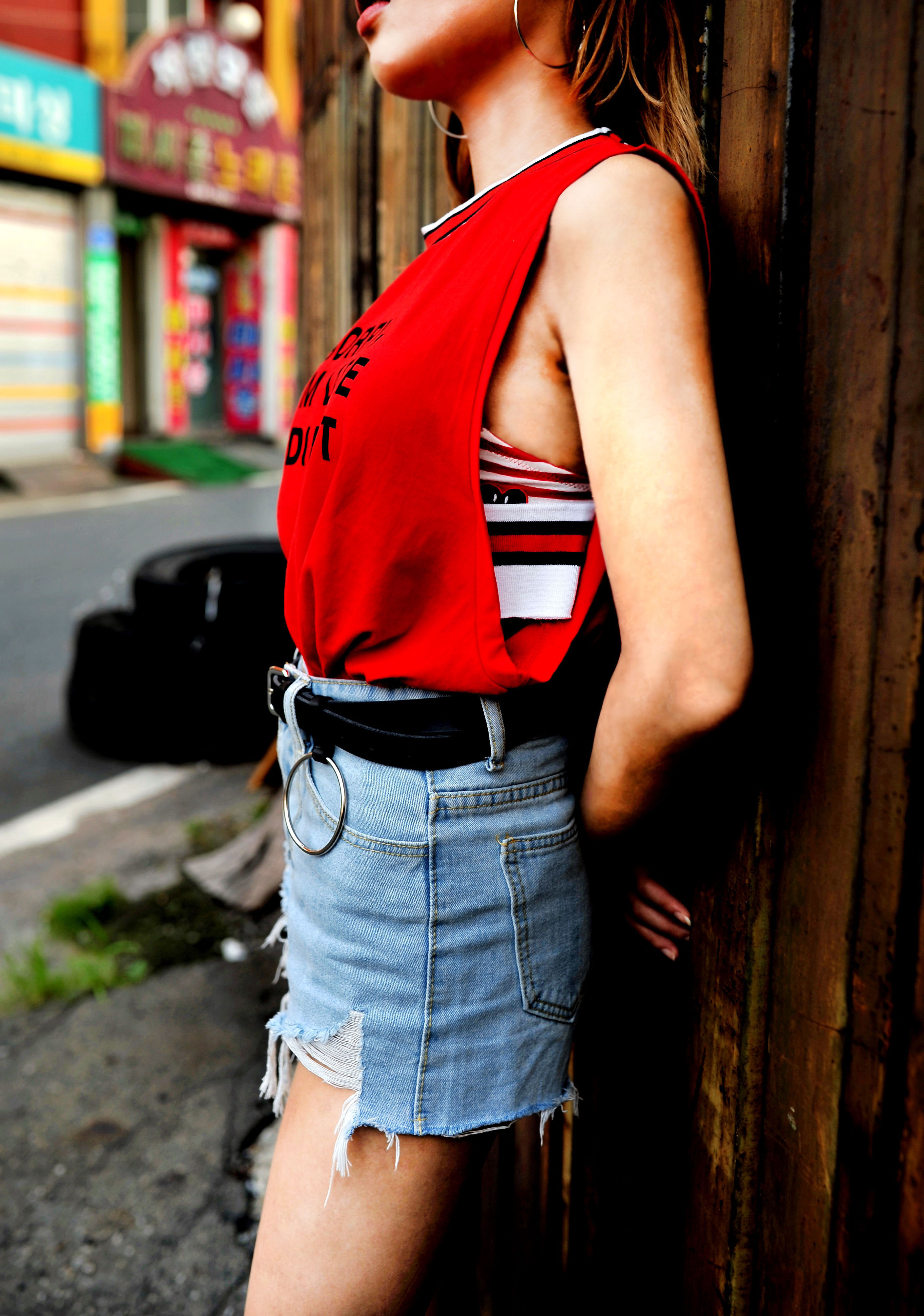 Domestic SORRY Bottom Sleeveless Unique Nishi Wome