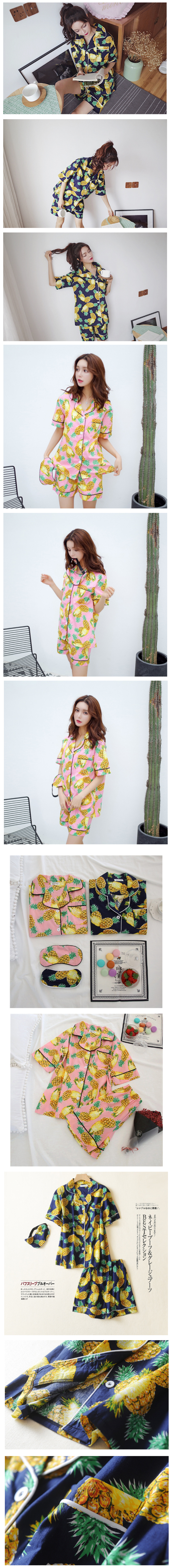 New Pineapple pajamas set Lovely lovely and cute d