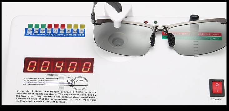 NEW FASHION SUNGLASSES color fading according to U