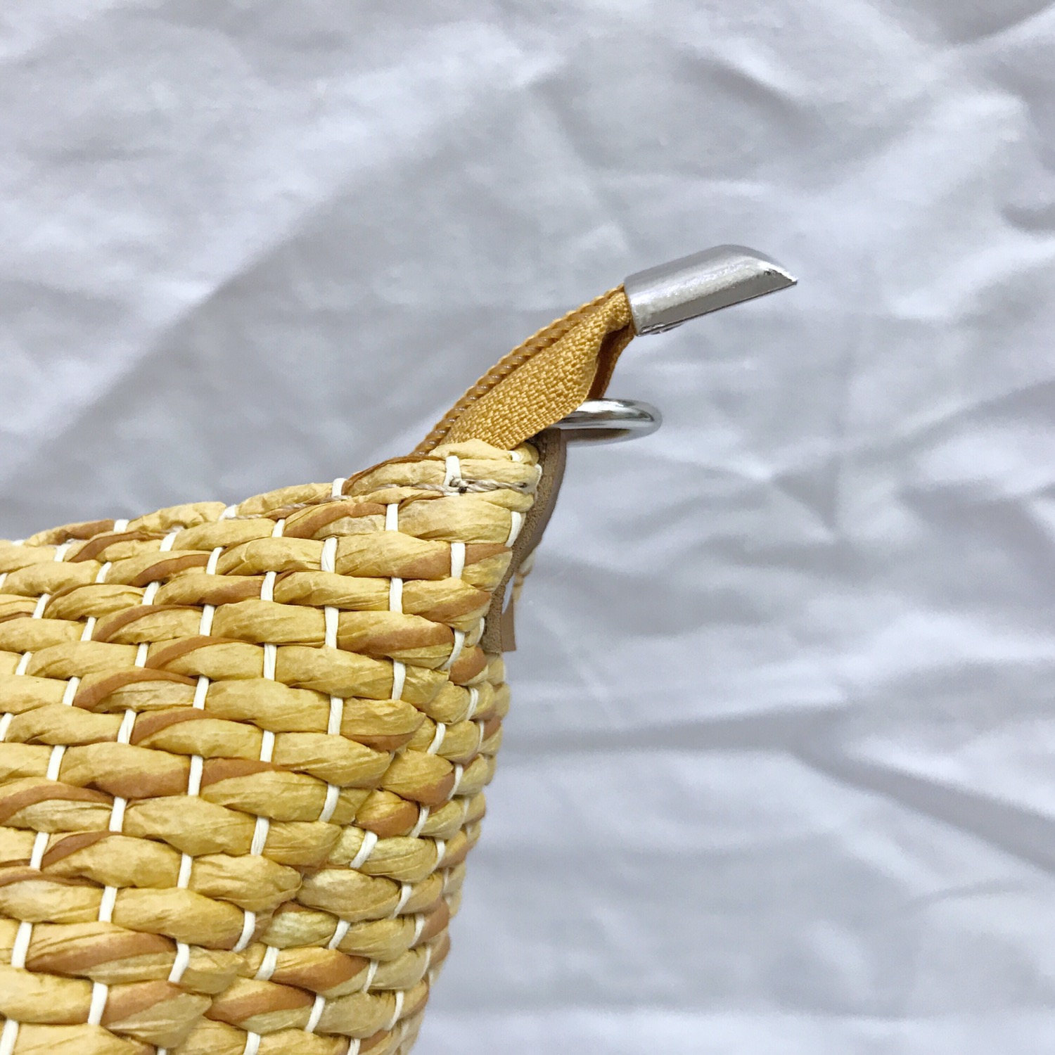 New Triangular Mini Ratan Cross Bag Utilized High 