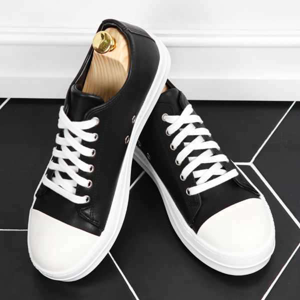 Men Height Shoes Men's high-heeled leather Conv