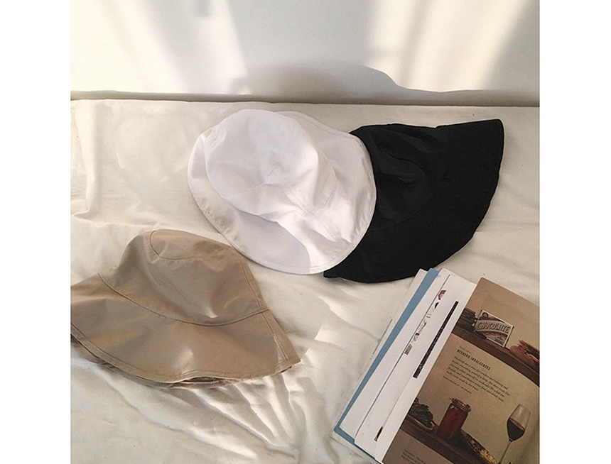 New Women's Hat Unisex Plain Buckets Hat Cotton