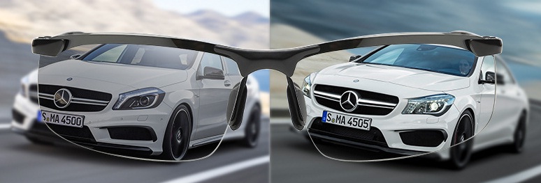 NEW FASHION SUNGLASSES color fading according to U