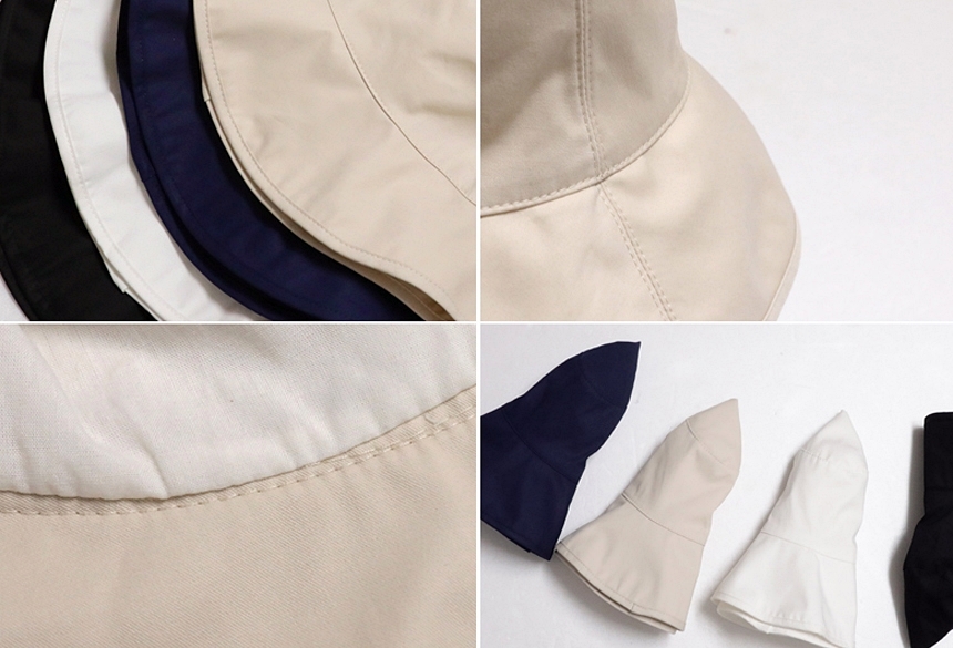 New Women's Hat Unisex Plain Buckets Hat Cotton