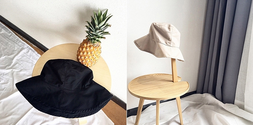 New Women's Hat Unisex Plain Buckets Hat Cotton