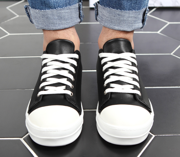 Men Height Shoes Men's high-heeled leather Conv