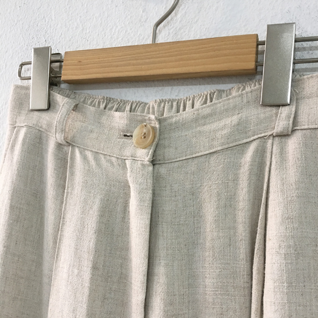 New Women's Pants Linen Bending Wide Long Slack