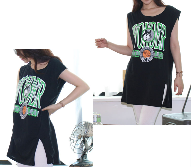 Printing box Nashti Sleeveless women's polo shi