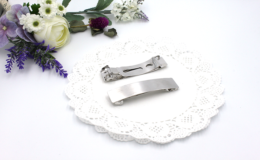 Basic metal hairpin gold silver date automatic pin