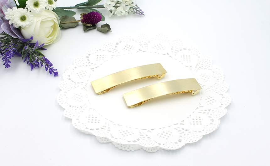 Basic metal hairpin gold silver date automatic pin