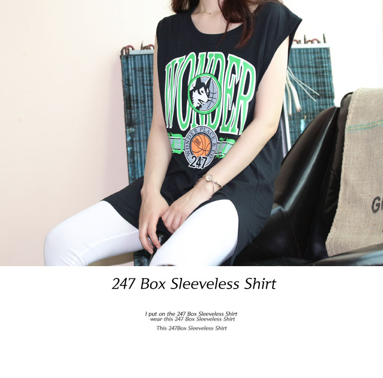 Printing box Nashti Sleeveless women's polo shi