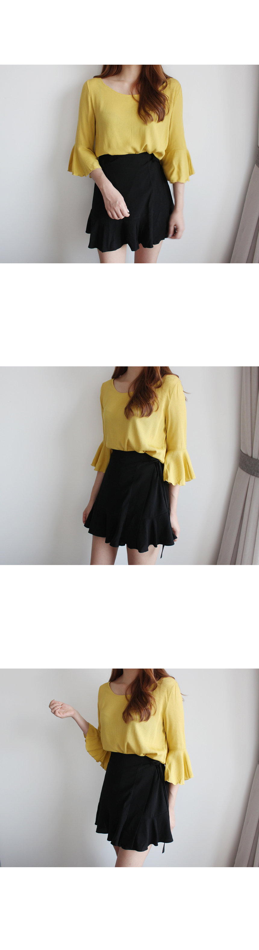 NEW FASHION LADY GIRL Blouse Summer sleeve frilly 