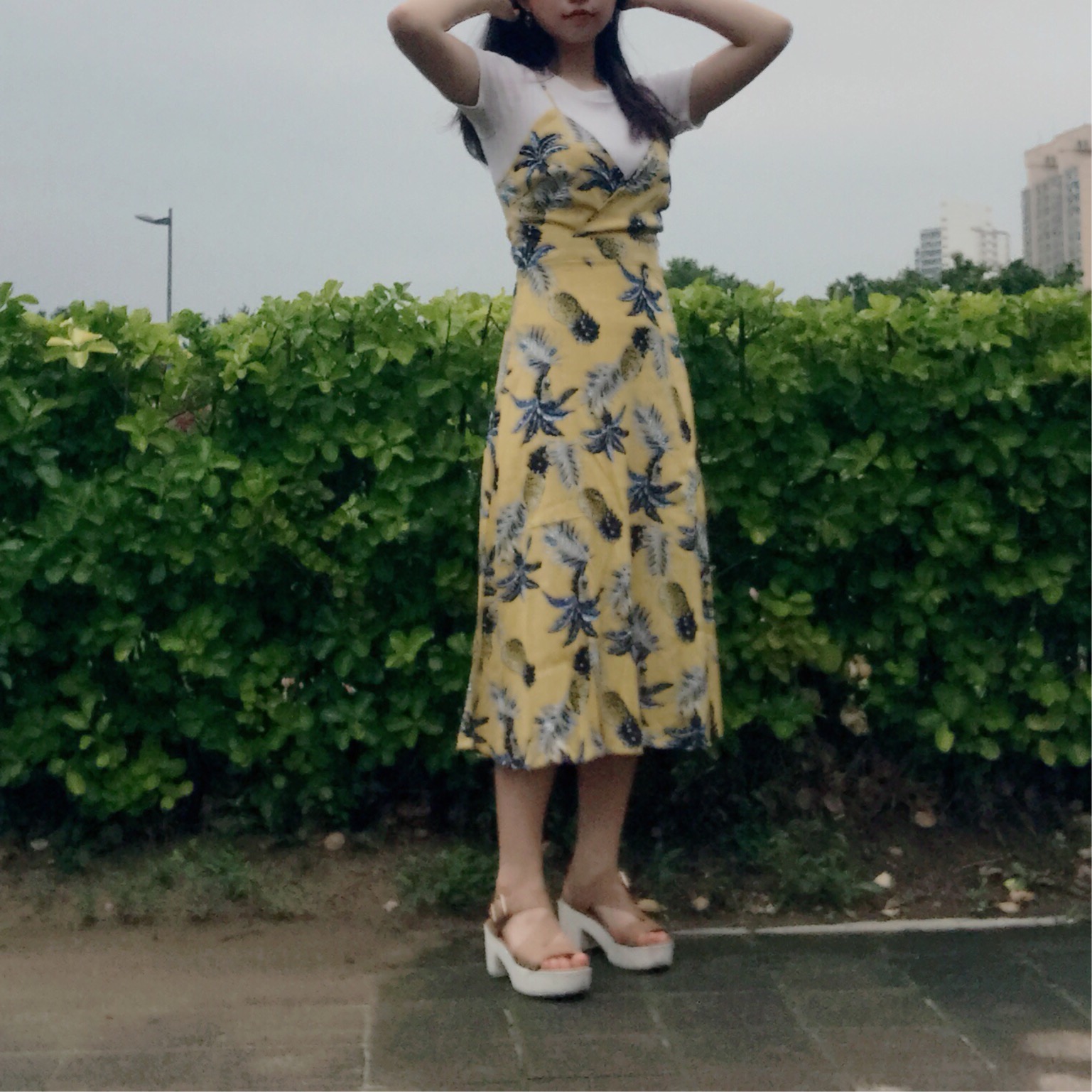 NEW FASHION LADY GIRL DRESS Pineapple Summer Long 