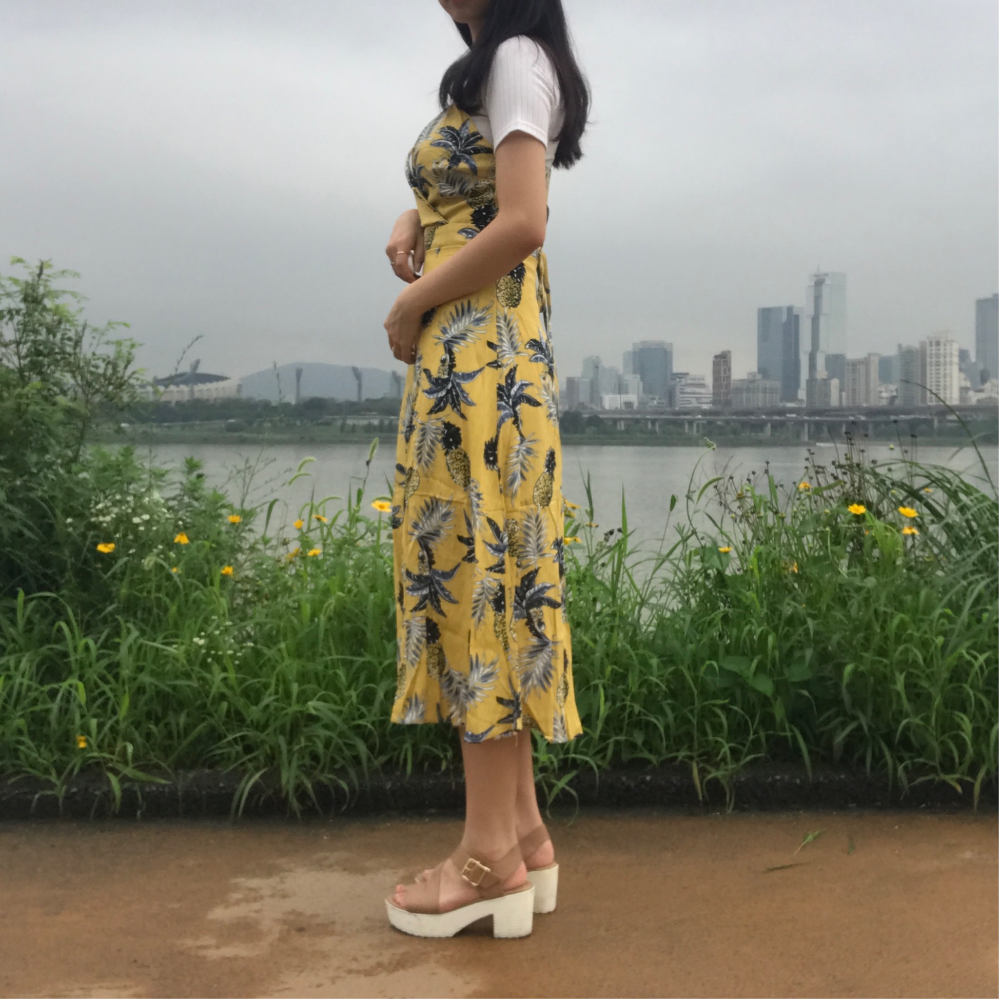 NEW FASHION LADY GIRL DRESS Pineapple Summer Long 