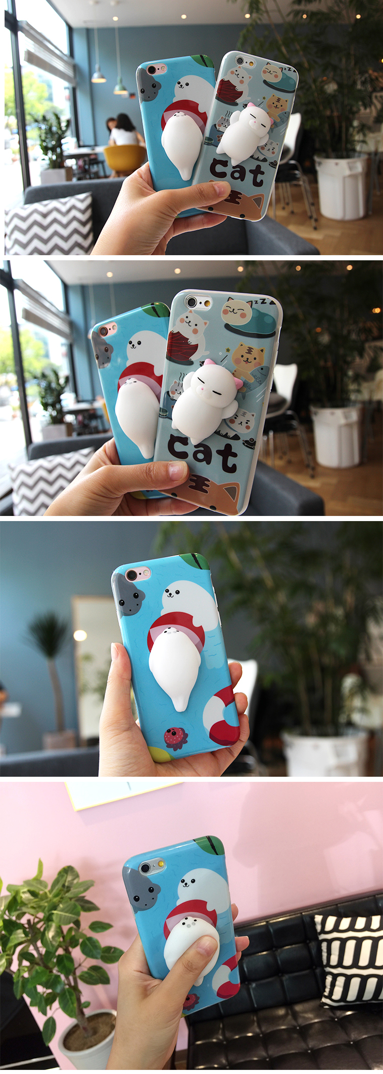 New Mongsil Mongsil ear ear rice TPU case iPhone 6