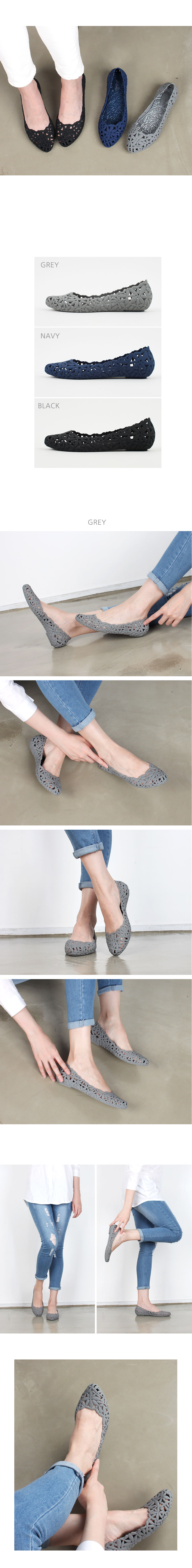 NEW WOMEN JELLY SHOES 2.5cm Bunch of 2cm flower pu