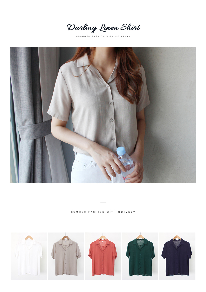 NEW FASHION LADY GIRL Blouse Short-sleeved collar 