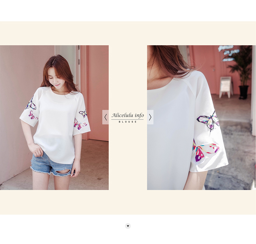 NEW FASHION LADY GIRL Blouse Summer Embroidered La
