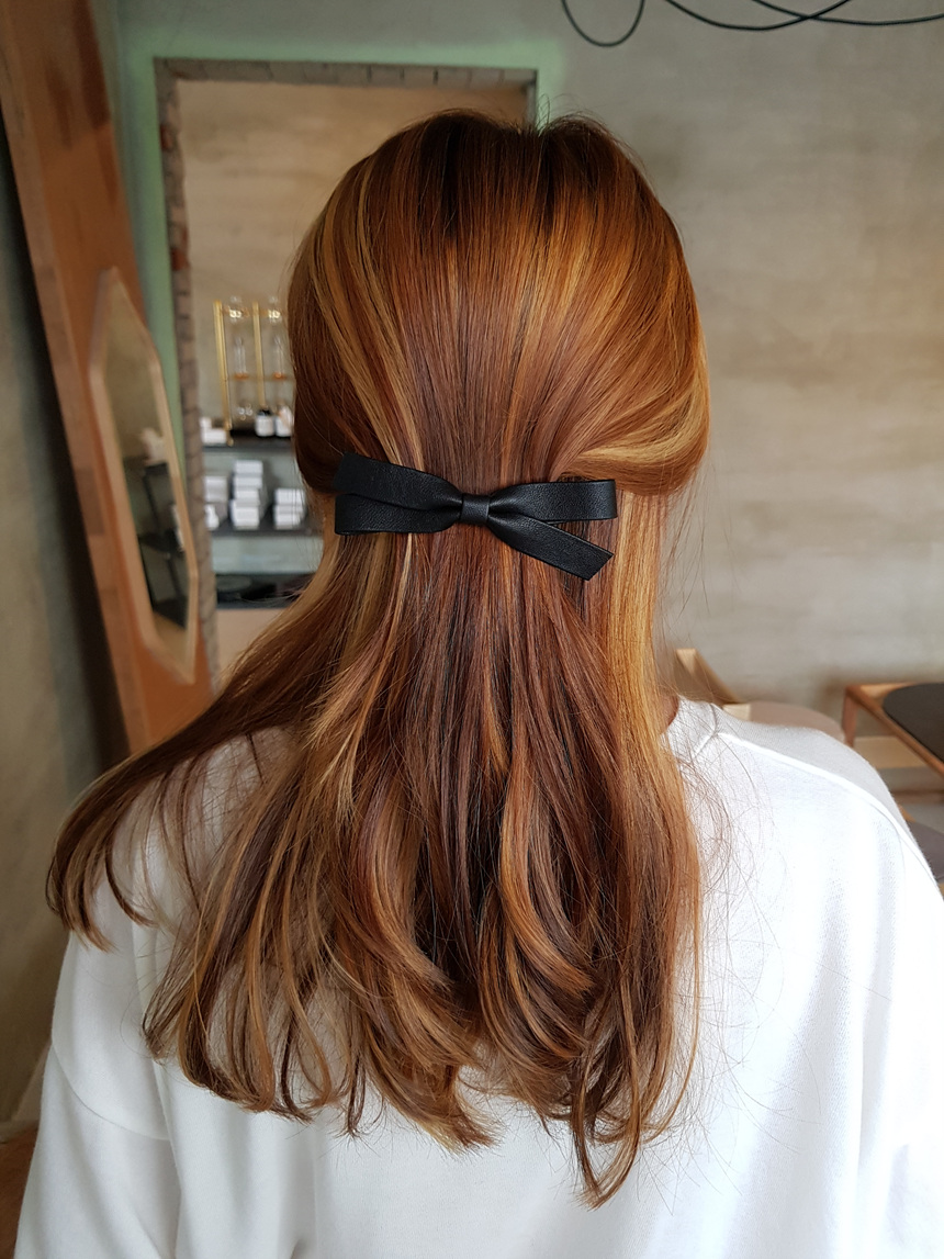 Hair Accessories Leather Leather Ribbon Hairpin Ha