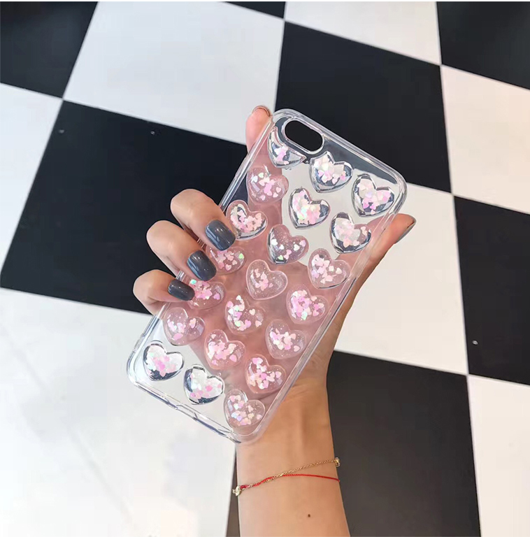 New Hearts 뿅뿅 Aqua Cases iPhone 6 7 Plus Couples