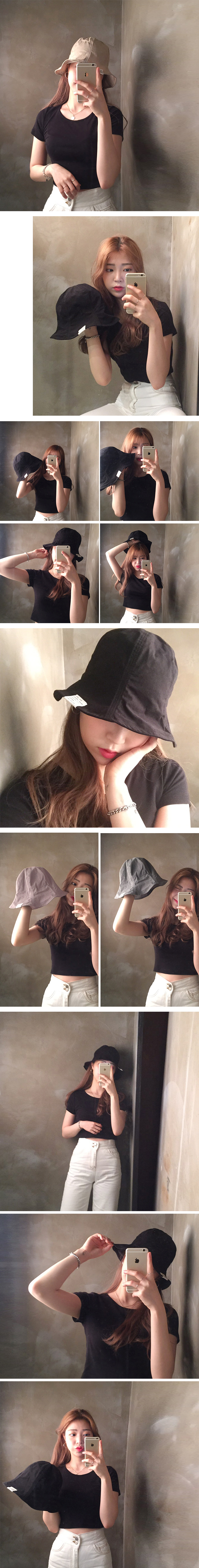 Women Sun Hats Cotton Tulip Bust 4color Summer Hat