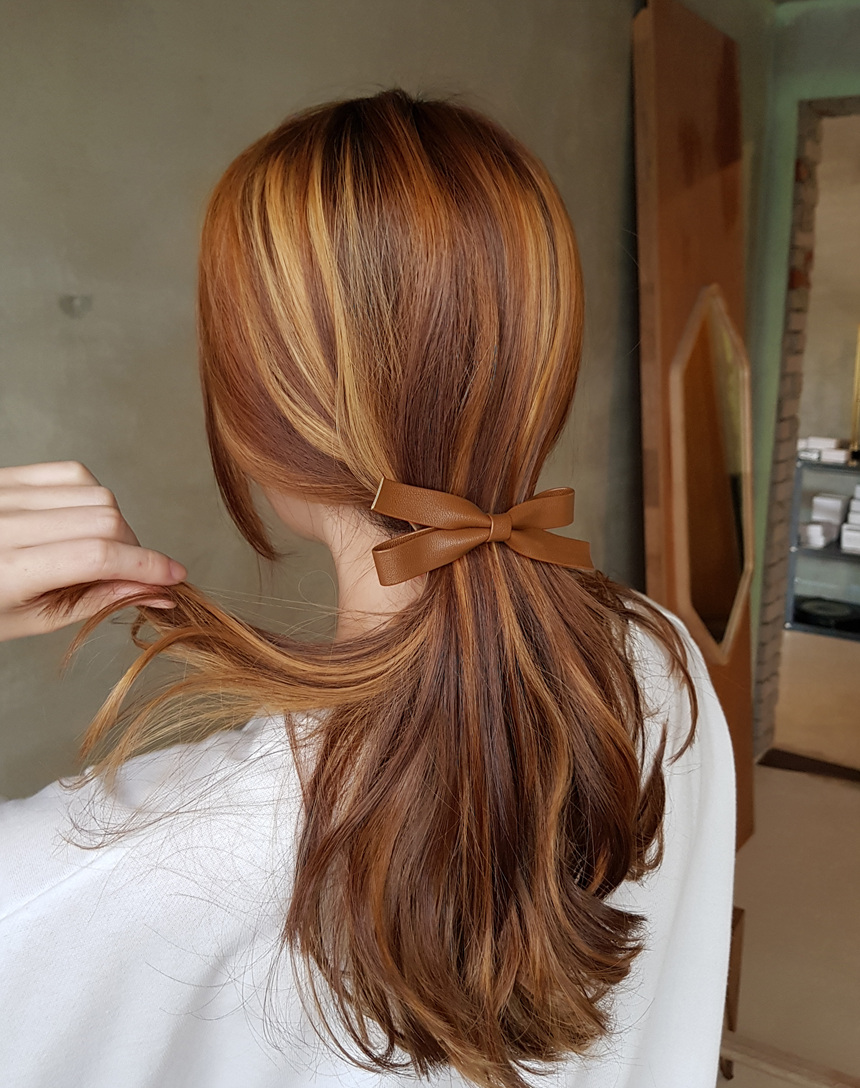 Hair Accessories Leather Leather Ribbon Hairpin Ha