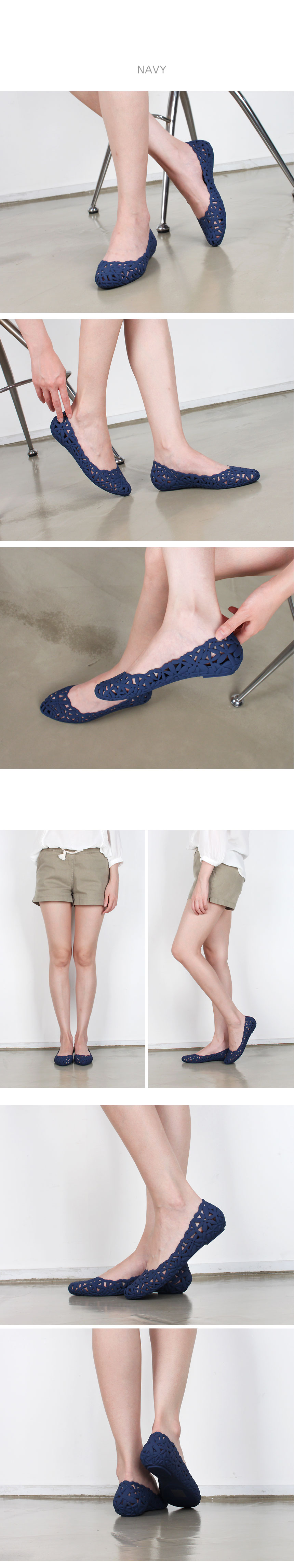 NEW WOMEN JELLY SHOES 2.5cm Bunch of 2cm flower pu