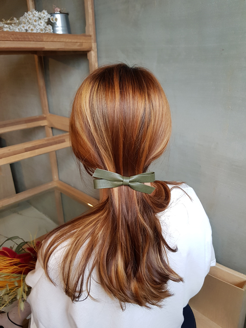 Hair Accessories Leather Leather Ribbon Hairpin Ha