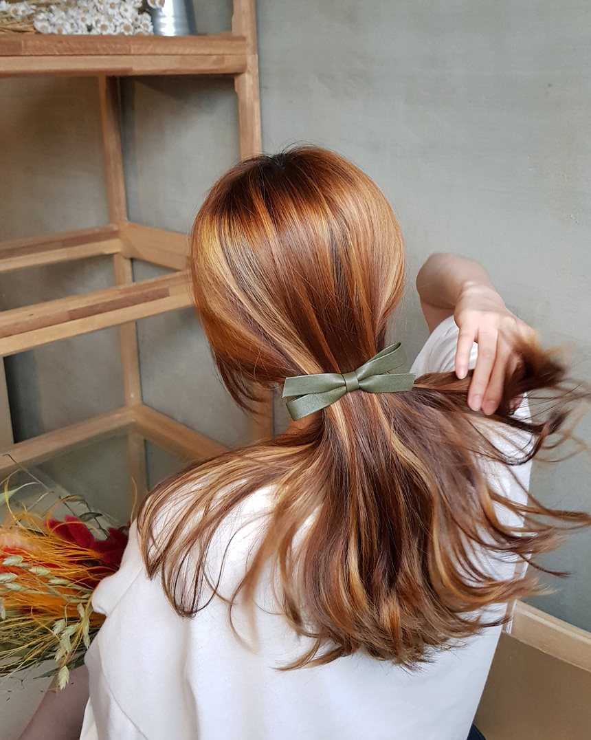 Hair Accessories Leather Leather Ribbon Hairpin Ha