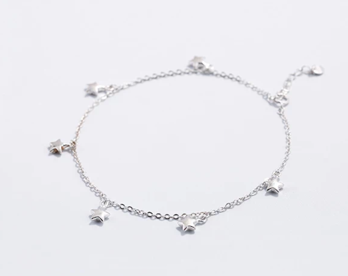 New 925 Silver Star Valve Pretty Jewelry Accessori