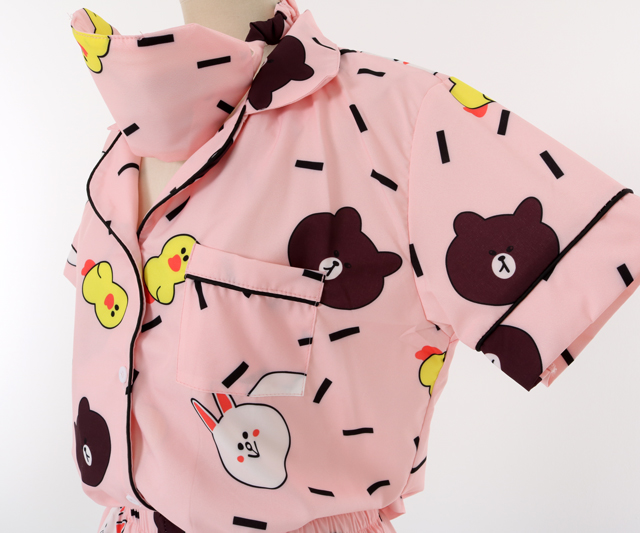 New Line Friends Pajamas Pajamas Summer Set Couple